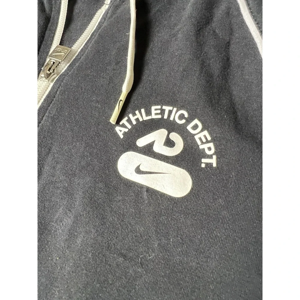 Nike The Athletic Dept Women's Full Zip Short Sleeve Hoodie Pockets Large